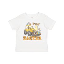 Inktastic It's My 1st Easter Construction Bunnies Boys or Girls Baby T-Shirt
