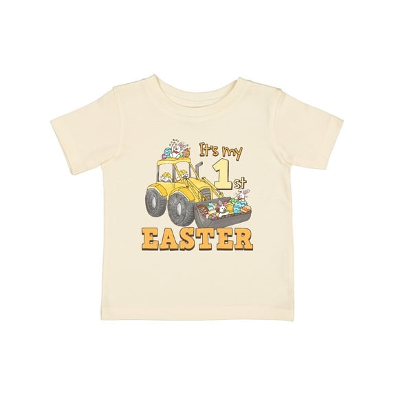 Inktastic It's My 1st Easter Construction Bunnies Boys or Girls Baby T-Shirt