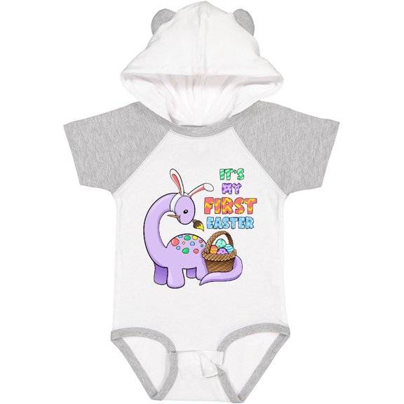 Inktastic It's My 1st Easter Dinosaur Painting Eggs Boys or Girls Baby Bodysuit