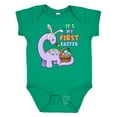 thumbnail image 1 of Inktastic It's My 1st Easter Dinosaur Painting Eggs Boys or Girls Baby Bodysuit, 1 of 5