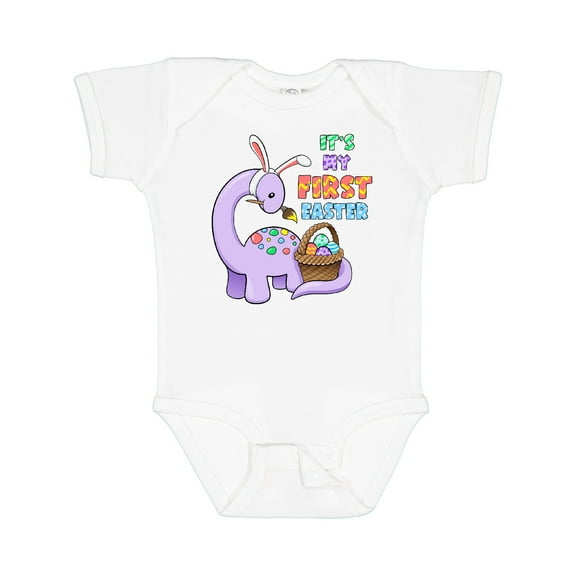 Inktastic It's My 1st Easter Dinosaur Painting Eggs Boys or Girls Baby Bodysuit