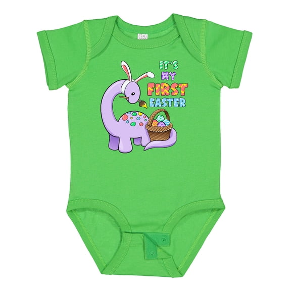 Inktastic It's My 1st Easter Dinosaur Painting Eggs Boys or Girls Baby Bodysuit