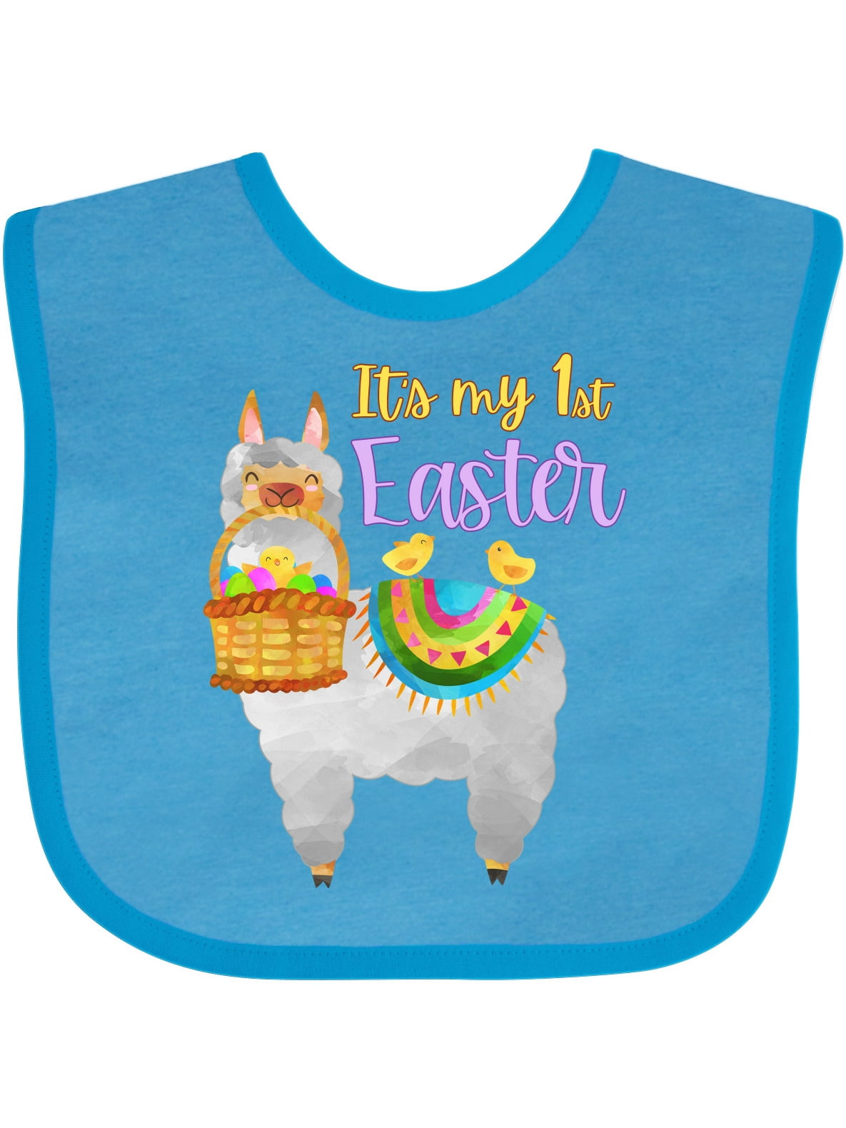 Inktastic It's My 1st Easter Llama with Basket of Eggs Boys or Girls ...