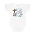 thumbnail image 1 of Inktastic It's My 1st Easter with Cross and Flowers Boys or Girls Baby Bodysuit, 1 of 5