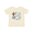 thumbnail image 1 of Inktastic It's My 1st Easter with Cross and Flowers Boys or Girls Baby T-Shirt, 1 of 5