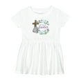 thumbnail image 1 of Inktastic It's My 1st Easter with Cross and Flowers Girls Baby Dress, 1 of 5