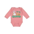 thumbnail image 1 of Inktastic It's My 1st Easter with Cute Chick and Bunny Boys or Girls Long Sleeve Baby Bodysuit, 1 of 5