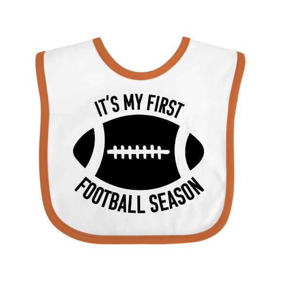 Inktastic It's My 1st Football Season Boys or Girls Baby Bib