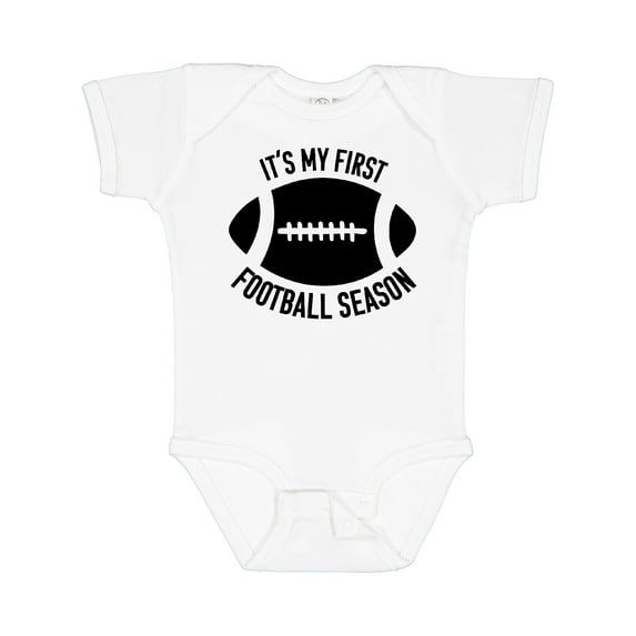 Inktastic It's My 1st Football Season Boys or Girls Baby Bodysuit