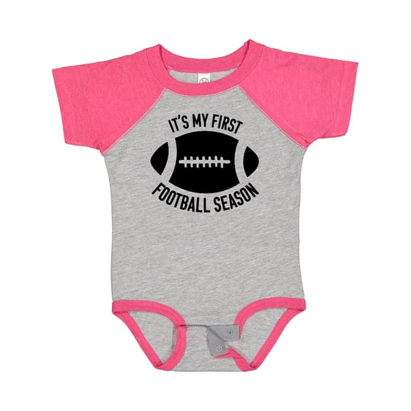 Inktastic It's My 1st Football Season Boys or Girls Baby Bodysuit