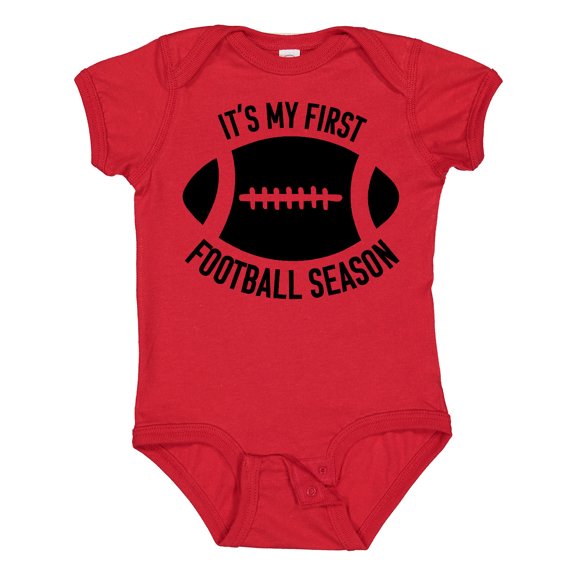 Inktastic It's My 1st Football Season Boys or Girls Baby Bodysuit