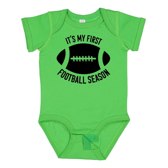 Inktastic It's My 1st Football Season Boys or Girls Baby Bodysuit
