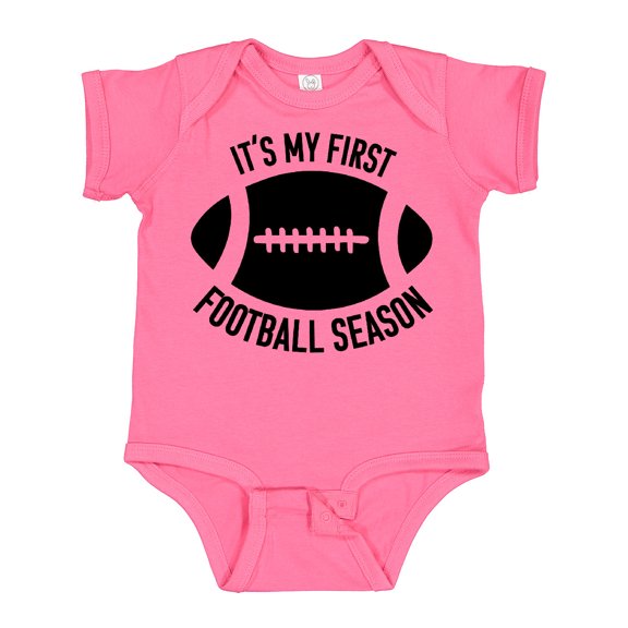 Inktastic It's My 1st Football Season Boys or Girls Baby Bodysuit