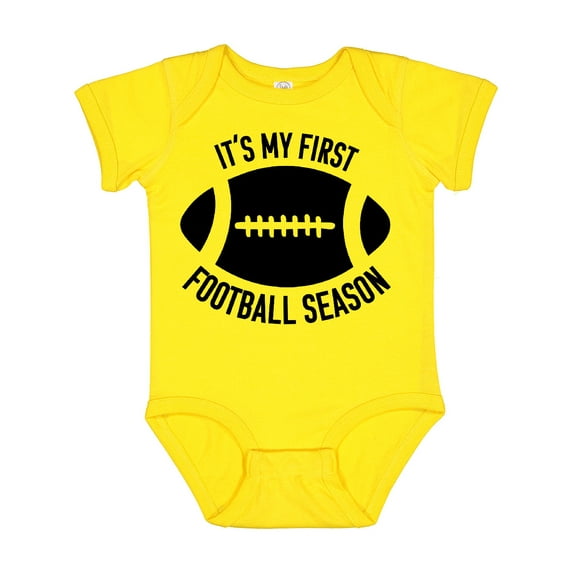 Inktastic It's My 1st Football Season Boys or Girls Baby Bodysuit