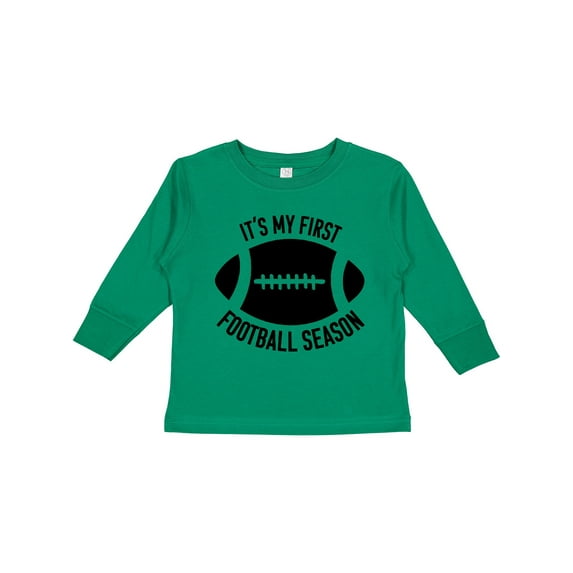 Inktastic It's My 1st Football Season Boys or Girls Long Sleeve Toddler T-Shirt