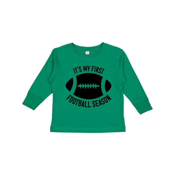 Inktastic It's My 1st Football Season Boys or Girls Long Sleeve Toddler T-Shirt