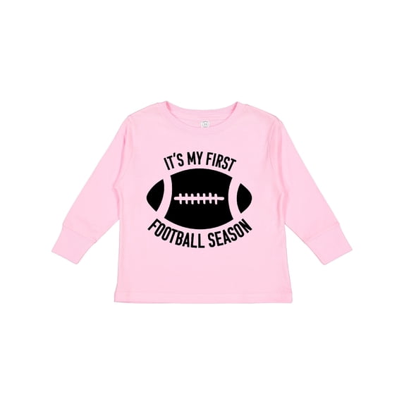 Inktastic It's My 1st Football Season Boys or Girls Long Sleeve Toddler T-Shirt