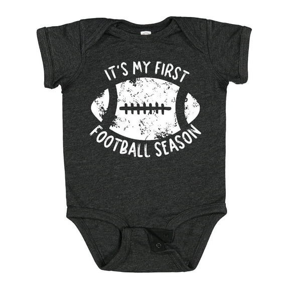 Inktastic It's My 1st Football Season Distressed Boys or Girls Baby Bodysuit