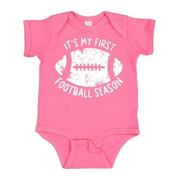Inktastic It's My 1st Football Season Distressed Boys or Girls Baby Bodysuit