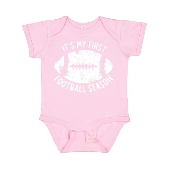 Inktastic It's My 1st Football Season Distressed Boys or Girls Baby Bodysuit