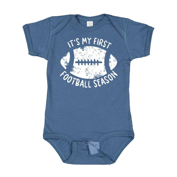 Inktastic It's My 1st Football Season Distressed Boys or Girls Baby Bodysuit