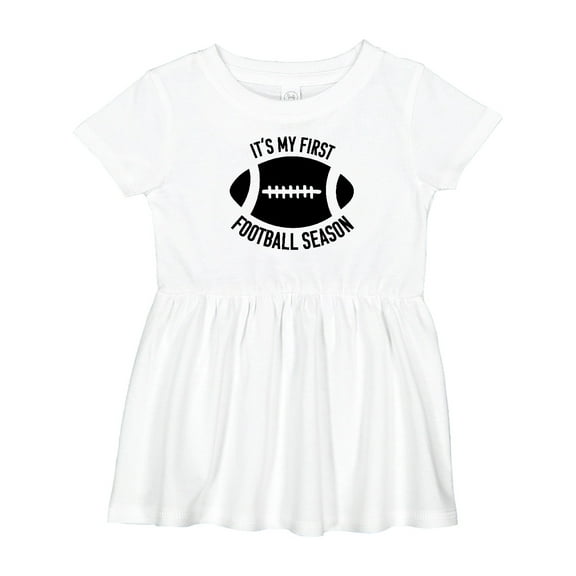Inktastic It's My 1st Football Season Girls Baby Dress