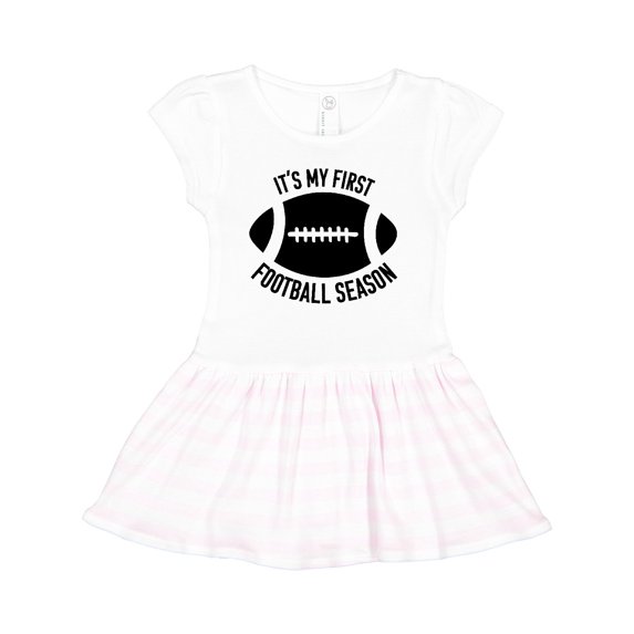 Inktastic It's My 1st Football Season Girls Toddler Dress