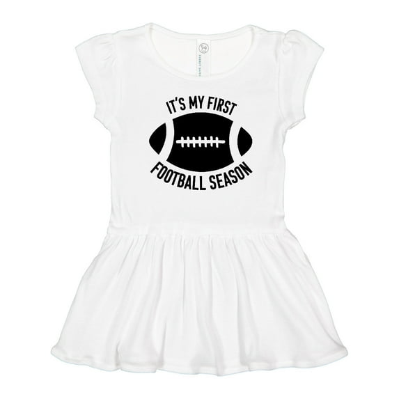 Inktastic It's My 1st Football Season Girls Toddler Dress