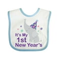 thumbnail image 1 of Inktastic It's My 1st New Year's Elephant Boys or Girls Baby Bib, 1 of 4