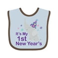 thumbnail image 1 of Inktastic It's My 1st New Year's Elephant Boys or Girls Baby Bib, 1 of 4