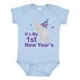 thumbnail image 1 of Inktastic It's My 1st New Year's Elephant Boys or Girls Baby Bodysuit, 1 of 5