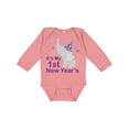 thumbnail image 1 of Inktastic It's My 1st New Year's Elephant Boys or Girls Long Sleeve Baby Bodysuit, 1 of 5