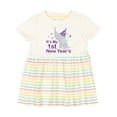 thumbnail image 1 of Inktastic It's My 1st New Year's Elephant Girls Baby Dress, 1 of 5