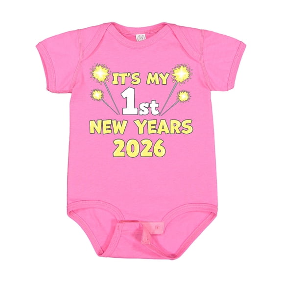 Inktastic It's My 1st New Years 2026 Boys or Girls Baby Bodysuit