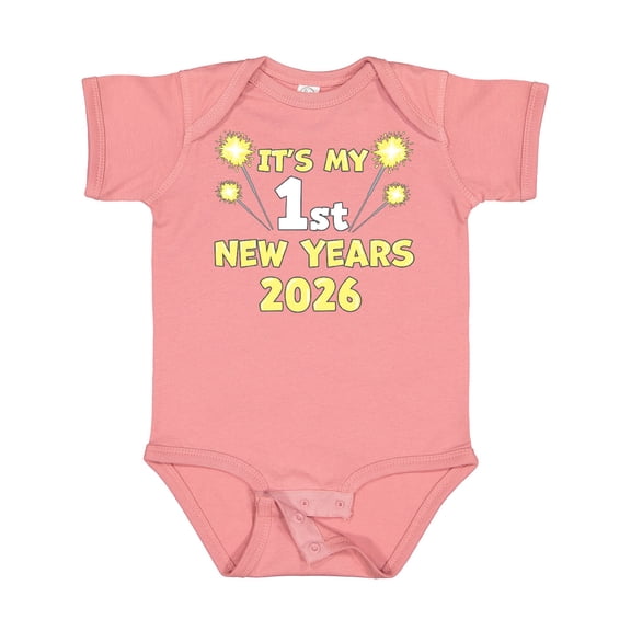Inktastic It's My 1st New Years 2026 Boys or Girls Baby Bodysuit