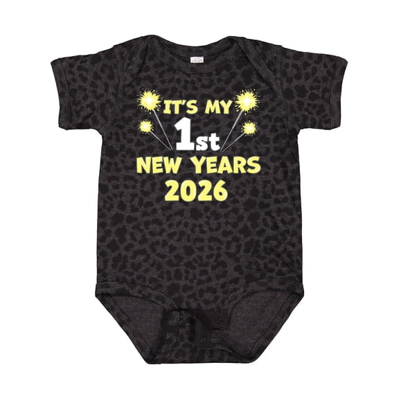Inktastic It's My 1st New Years 2026 Boys or Girls Baby Bodysuit