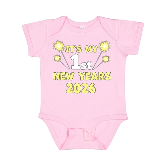 Inktastic It's My 1st New Years 2026 Boys or Girls Baby Bodysuit
