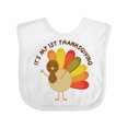 thumbnail image 1 of Inktastic It's My 1st Thanksgiving Boys or Girls Baby Bib, 1 of 4