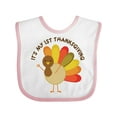 thumbnail image 1 of Inktastic It's My 1st Thanksgiving Boys or Girls Baby Bib, 1 of 4