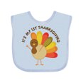 thumbnail image 1 of Inktastic It's My 1st Thanksgiving Boys or Girls Baby Bib, 1 of 4
