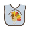 thumbnail image 1 of Inktastic It's My 1st Thanksgiving Boys or Girls Baby Bib, 1 of 4