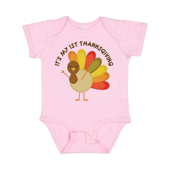 Inktastic It's My 1st Thanksgiving Boys or Girls Baby Bodysuit