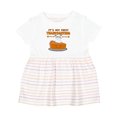 thumbnail image 1 of Inktastic It's My 1st Thanksgiving with Cute Smiling Pumpkin Pie Girls Baby Dress, 1 of 5