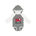 thumbnail image 1 of Inktastic It's My 1st Valentine's Day Fire Truck Boys or Girls Long Sleeve Baby Bodysuit, 1 of 5