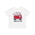 thumbnail image 1 of Inktastic It's My 1st Valentine's Day Fire Truck with Cute Dalmatian Boys or Girls Baby T-Shirt, 1 of 5
