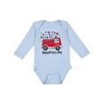 thumbnail image 1 of Inktastic It's My 1st Valentine's Day Fire Truck with Cute Dalmatian Boys or Girls Long Sleeve Baby Bodysuit, 1 of 5