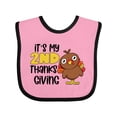 thumbnail image 1 of Inktastic It's My 2nd Thanksgiving Cute Turkey Boys or Girls Baby Bib, 1 of 4