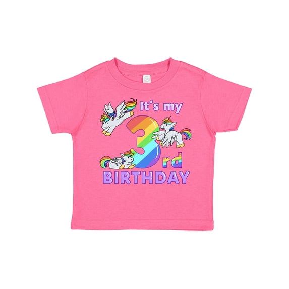 Inktastic It's My 3rd Birthday Unicorn Boys or Girls Toddler T-Shirt