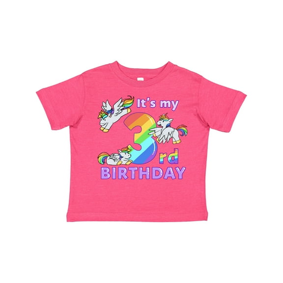 Inktastic It's My 3rd Birthday Unicorn Boys or Girls Toddler T-Shirt