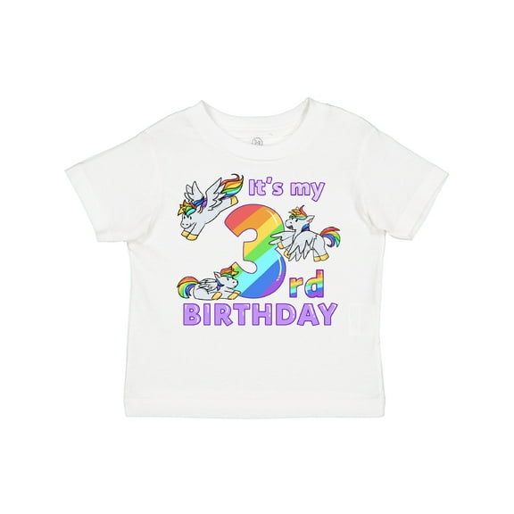 Inktastic It's My 3rd Birthday Unicorn Boys or Girls Toddler T-Shirt